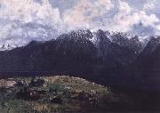 Gustave Courbet Panoramic View of the Alps USA oil painting artist